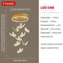 DecorBites™ Gold LED Butterfly Pendant Lights for Home Staircase, Living Room, Bedroom Chandeliers