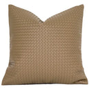 DecorBites™ Geometric Faux Leather Throw Pillow Cover - Modern Luxury Pillowcase