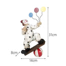 DecorBites™ Circus Clown Joker Figurine: Cheerful Buffoon Doll for Home Office Decor