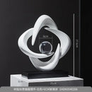 DecorBites™ Abstract Resin Sculpture Figurine for Home Decor & Table Centerpiece