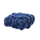 DecorBites™ Knot Square Pillows: Handmade Decor for Living Room, Bedroom, Office in Grey