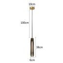 DecorBites™ Crystal Copper Chandelier: Elegant American Design for Living Room, Bedroom, and Study