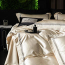 DecorBites™ Luxe Champagne Bedding Set in Silky Egyptian Cotton - Queen King Sizes