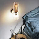 DecorBites™ Clear Glass Wall Light Sconce, Modern Bathroom Bedroom Foyer Lighting Fixtures