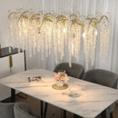 DecorBites™ Crystal LED Chandeliers: Luxury Ceiling Pendant Lighting for Home, Dining, and Living Spaces