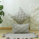 DecorBites™ Diamond Solid Embroidery Cushion Cover for Modern Home Decor
