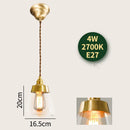 DecorBites™ Glass Lamp LED Pendant Light Fixture with Copper Socket for Nordic Modern Home Decor