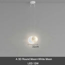 DecorBites™ Kids Star Cloud Moon Pendant Lamp with Remote Control Dimming