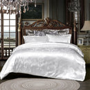 DecorBites™ Jacquard Satin Luxury Bedding Set - Queen Size Luxe Duvet Cover Set