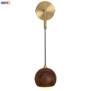DecorBites™ Adjustable Walnut Wood LED Wall Sconce | Nordic Bedroom Lamparas with Acrylic | Simple Aisle Décor