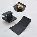 DecorBites™ Gold Waterfall Wall Mount Faucet for Bathroom Basin Mixer Tap
