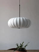 DecorBites™ Handmade Silk Pumpkin Pendant Lamps for Dining, Living, and Study Spaces
