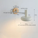 DecorBites™ Cream Iron Art LED Wall Lamp for Bedroom Living Room Decor