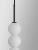 DecorBites™ LED White Pearl Glass Pendant Lights for Kitchen Bar Decor - Bubble Hanging Lamp