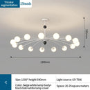 DecorBites™ Cream Wind Chandelier: Luxury Postmodern Hall Lamp for Living Room, Bedroom, and Restaurant