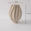 DecorBites™ Geometric Folding Ceramic Flower Vase Home Decor Handicrafts