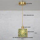 DecorBites™ Copper Walnut LED Pendant Lamp Crystal Glass Hanging Light