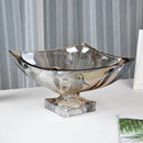 DecorBites™ Large Crystal Glass Fruit Plate | Elegant Home Luxury Decor Ornaments