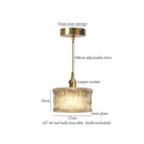 DecorBites™ Glass Pleats LED Pendant Lights for Home and Commercial Spaces