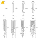 DecorBites™ Crystal Ball Chandelier: Long Adjustable Staircase Pendant Light perfect for Home & Restaurant