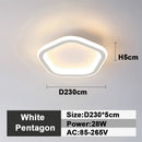 DecorBites™ LED Ceiling Lamp: Square Round Indoor Lighting, Bedroom, Entrance Hall, Neutral/Cool/Warm White