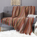 DecorBites™ Knitted Striped Sofa Blanket