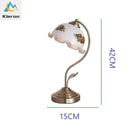 DecorBites™ Glass Flower Led Desk Lamp, Dimmable Modern Table Lamp for Bedroom, Living Room