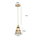 DecorBites™ Green Glass Pendant Light for Bedroom, Dining, and Living Room
