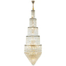 DecorBites™ Crystal Hollow Long Chandelier: Elegant Duplex Villa Hall Lighting