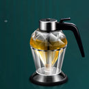 DecorBites™ Diamond Glass Syrup Honey Dispenser Kitchen Seasoning Container Jar