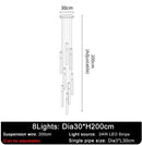 DecorBites™ LED Chandelier: Modern Staircase & Kitchen Pendant Light for Home Decoration
