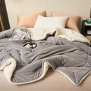 DecorBites™ Double Layer Queen Blanket Super Soft Plush Warm Comfort for Autumn/Winter