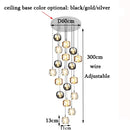 DecorBites™ Crystal LED Chandelier for Home Decoration and Modern Lighting