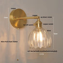 DecorBites™ Clear Glass LED Wall Lights Up Down Rotate Copper Nordic Modern Stair Sconce