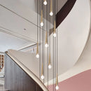 DecorBites™ Crystal LED Staircase Chandelier: Luxury Long Stair Lighting Fixture