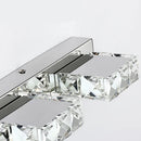 DecorBites™ Crystal LED Mirror Light: Modern Bathroom Wall Sconce Stainless Steel Lighting Fixtures