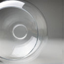 DecorBites™ Hand Blown Clear Glass Globe Lamp Shade with 2 Ends Opening, D18cm Glass Cover Ball Lampshade