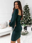 Women's Clothing  Autumn and Winter New Fashion Commuter V-neck