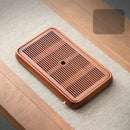 DecorBites™ Bamboo Tea Tray Dual Purpose Kung Fu Tea Set Water Storage Tea Board