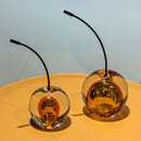 DecorBites™ Crystal Cherry Sculpture - Clear Cherry Decorative Figurine