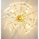 DecorBites™ Glass LED Chandelier 50cm Diameter for Living Room, Dining, Island - Lighting Fixtures