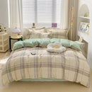 DecorBites™ Cotton Printed Bedding Set: Cozy, Breathable, All Seasons Comforter Set
