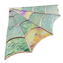 Spider Web Window Corner Decoration Home Living Room Indoor Stained Glass Acrylic Web Window Hanging Ornament Christmas Gift