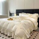 DecorBites™ Lace Embroidered Cooling Comforter Cover Set - Silky Cozy Bedding Sets