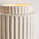 DecorBites™ Cream White Resin Wall Sconce LED Light for Bedroom, Living Room, Study