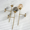 DecorBites™ Gold Glass Wall Lamp LED Light for Kitchen Bathroom Mirror Indoor Lighting
