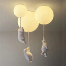 DecorBites™ Little Bear Cartoon Pendant Lamp for Kids Room Bedroom Living Room