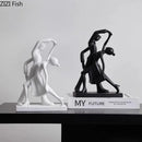 Abstract Figures Sculpture Modern Minimalism Decor Room Crafts DecorBites™ Aesthetics
