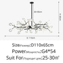 DecorBites™ LED Firefly Chandelier: Modern Nordic Ceiling Lights for Luxury Home Decor