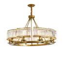 DecorBites™ Copper Crystal Chandelier: Modern LED Ceiling Light for Home Deco & Ambiance, Living, Dining, Bedroom